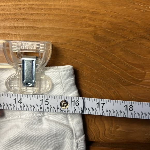 Chicos platinum Denim Women’s Jeans White Sz 1/M/8 regular stretch Spring Ankle - Picture 2 of 10